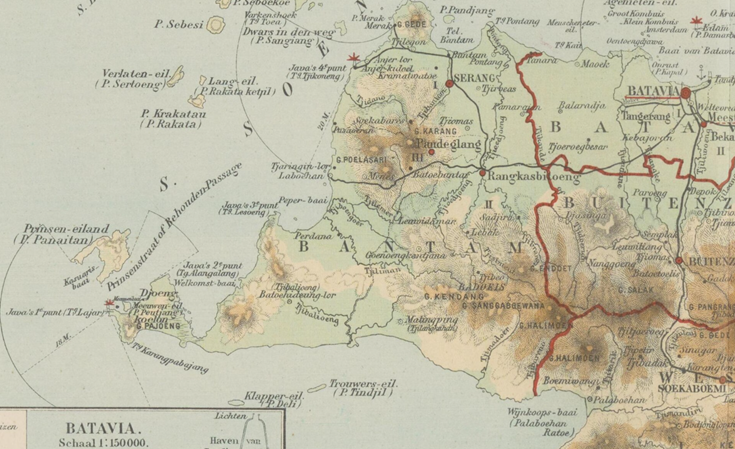 peta banten era kolonial